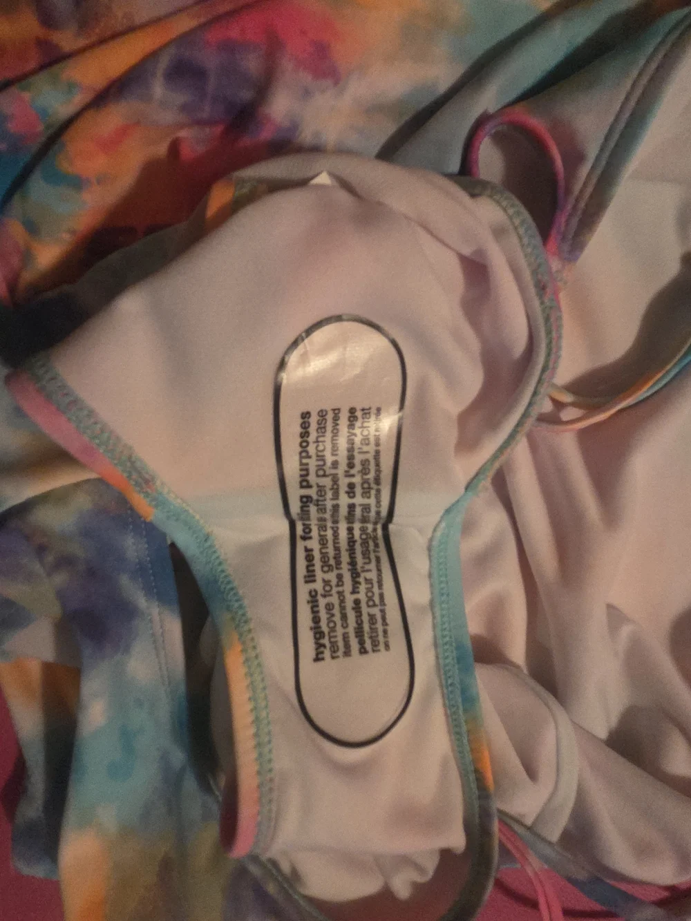 The Children's Place Girls' Tie-Dye Two-Piece Tankini - Blue Pink Purple Yellow